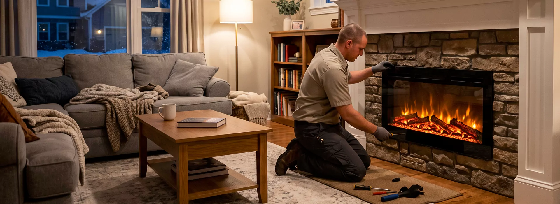 Electric Fireplace Installation Howell in Howell