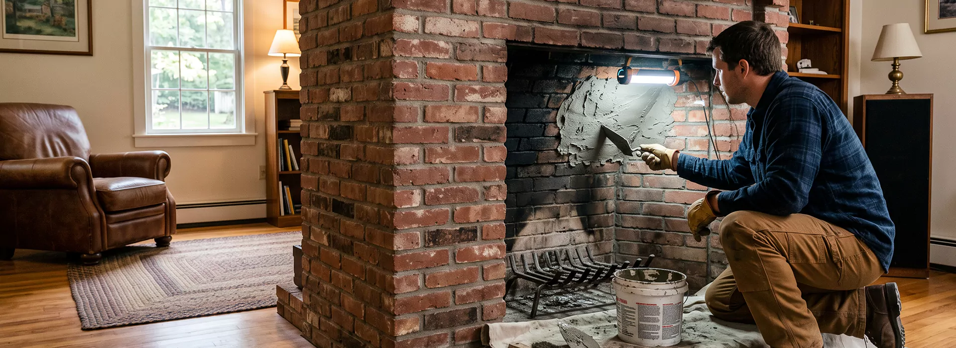 Fireplace Smoke Chamber Repair in Howell