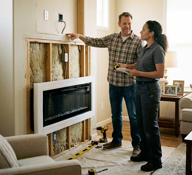 Why Howell, NJ Homeowners Choose Our Electric Fireplace Installation Team?