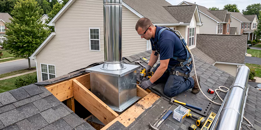Chimney Support Box Installation Howell