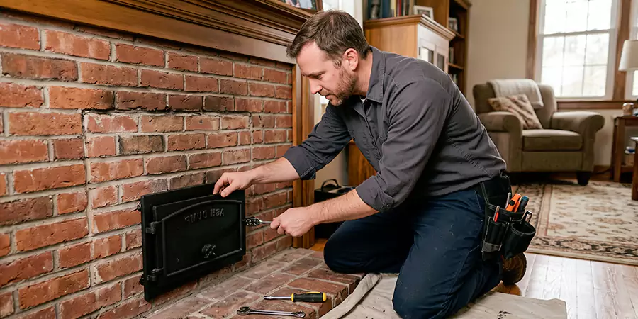 Fireplace Ash Dump Door Installation Howell