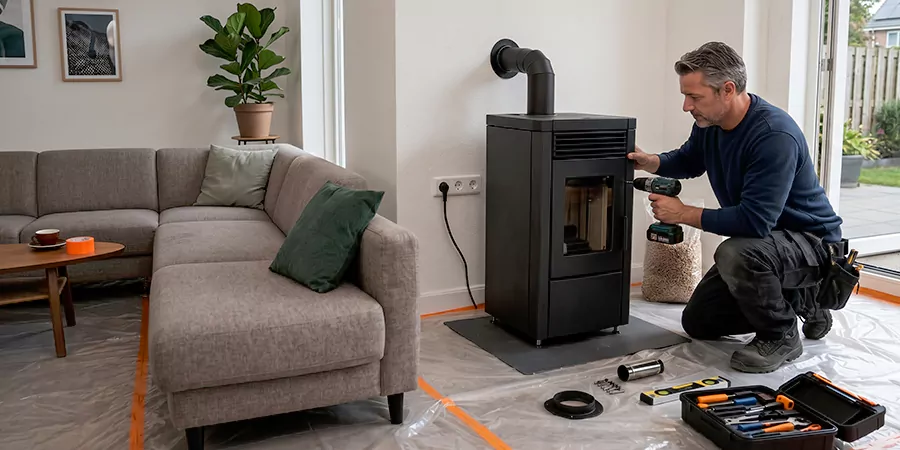 Fireplace Surround and Wall Installation Howell
