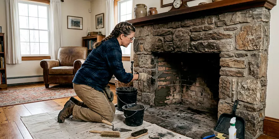 Refurbish Wood Burning Fireplace Howell