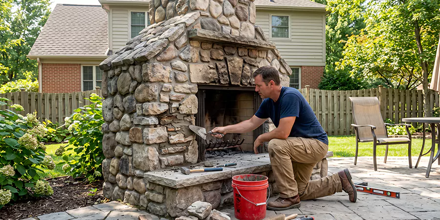 Outdoor Fireplace Repair Howell