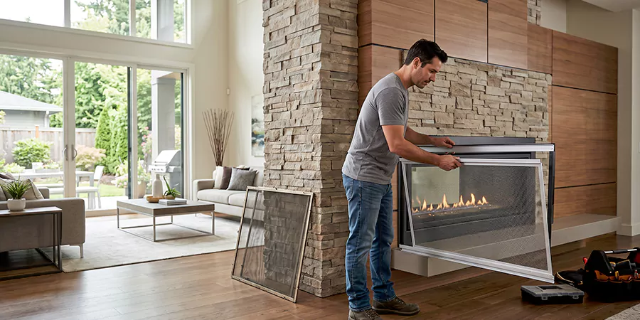 Fireplace Insert Screen Replacement Howell