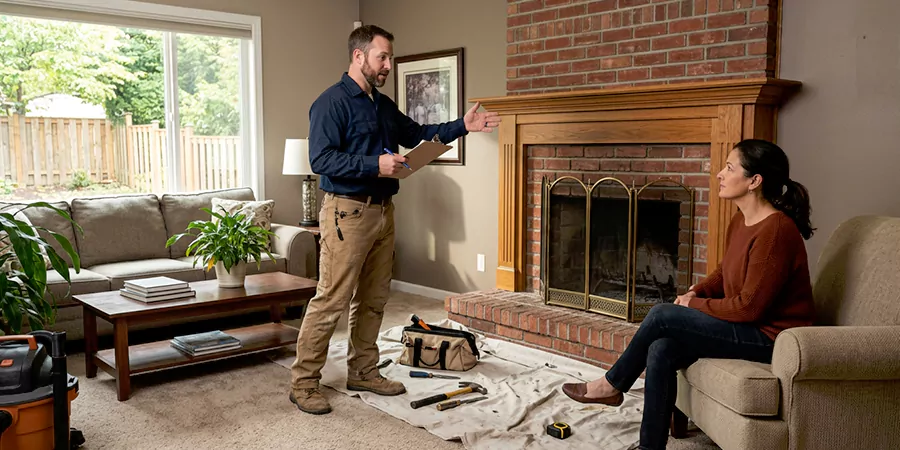 Fireplace and Chimney Removal Service Howell