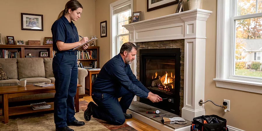 Fireplace Gas Line and Hookup Howell