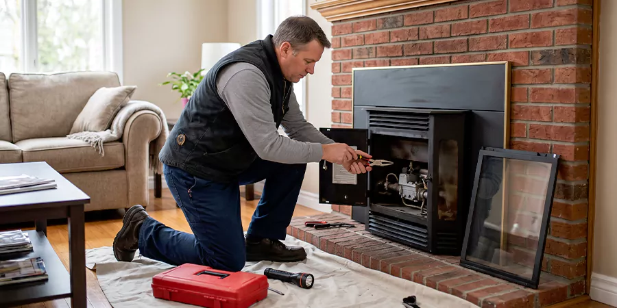 Natural Gas Fireplace Repair Howell