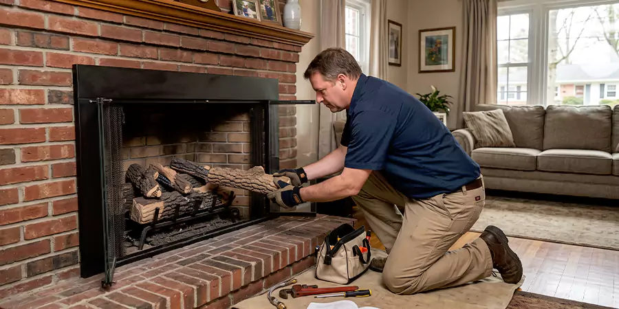 Propane Fireplace Logs Installation Howell
