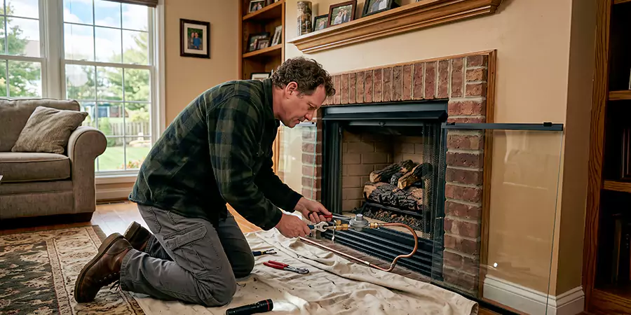 Propane Fireplace Regulator and Gas Line Repair Howell